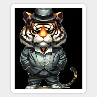 Cute Kawaii gangster  Tiger Magnet